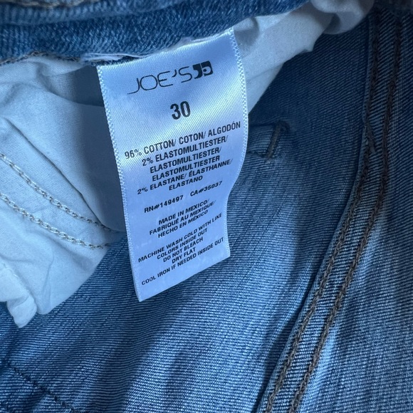 Joe’s Jeans Light Distressed Straight Leg Jeans 30 - Picture 2 of 3